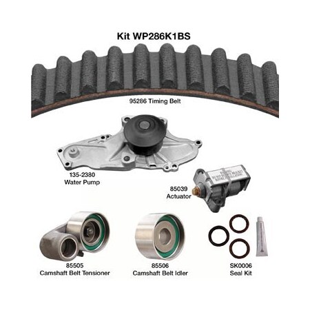 Dayco Water Pump Kit, Wp286K1Bs WP286K1BS